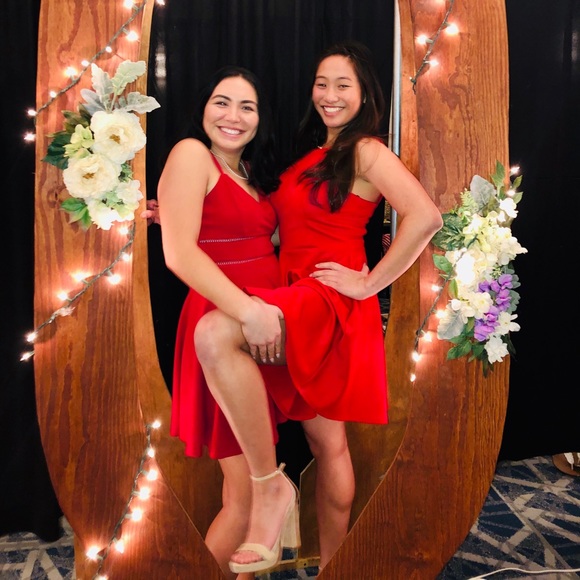 Red formal dress - Picture 6 of 6